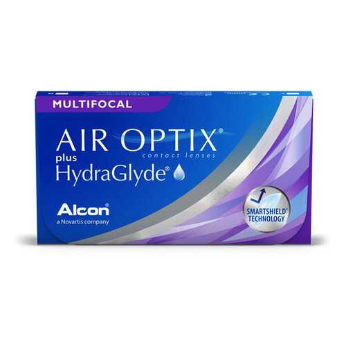 Контактные линзы AirOptix HydraGlyde for Multifocal 3 шт. PWR -3,00, R 8.6, Аддидация=M в Горздрав