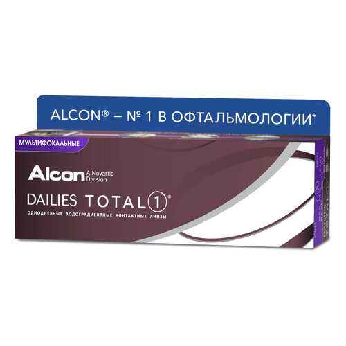 Контактные линзы Dailies Total1 Multifocal 30 линз Medium от +1,25 до +2,00 R 8,5 +1,50 в Горздрав