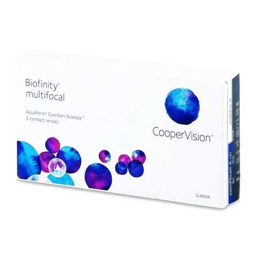 Линзы контактные CooperVision Biofinity multifocal 3 шт. -2,25/+1,50/D в Горздрав
