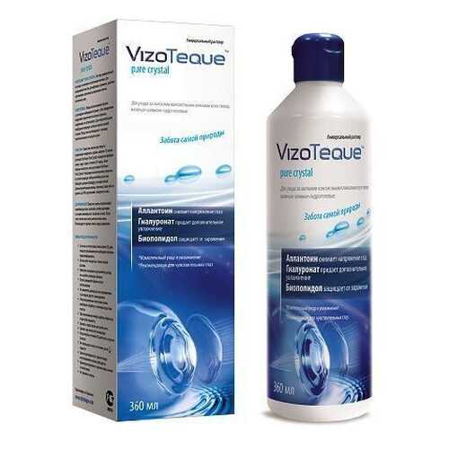 Раствор VizoTeque Pure Crystal 360 мл + контейнер в Горздрав