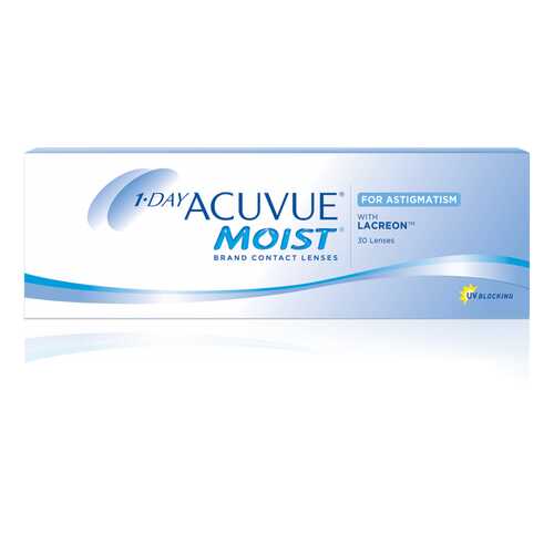 Контактные линзы 1-Day Acuvue Moist for Astigmatism 30 линз +2,00/-1,25/180 в Горздрав