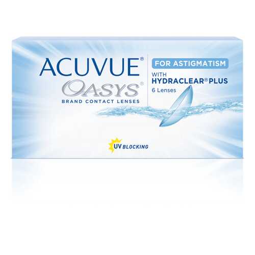 Контактные линзы Acuvue Oasys for Astigmatism with Hydraclear Plus 6 линз +2,25/-0,75/150 в Горздрав