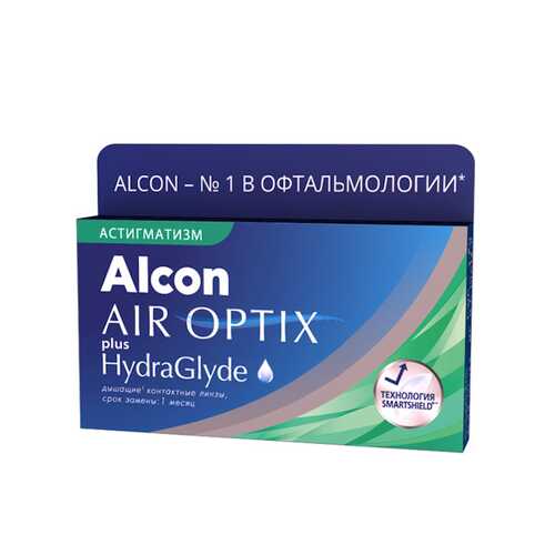 Контактные линзы AirOptix HydraGlyde for Astigmatism 3 шт. PWR -5,50, CYL -1,25, AXIS 010 в Горздрав