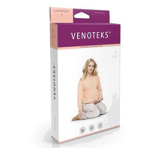 Колготки для беременных VENOTEKS COMFORT с микрофиброй 1 класс 1С402, бежевый, р.L в Горздрав