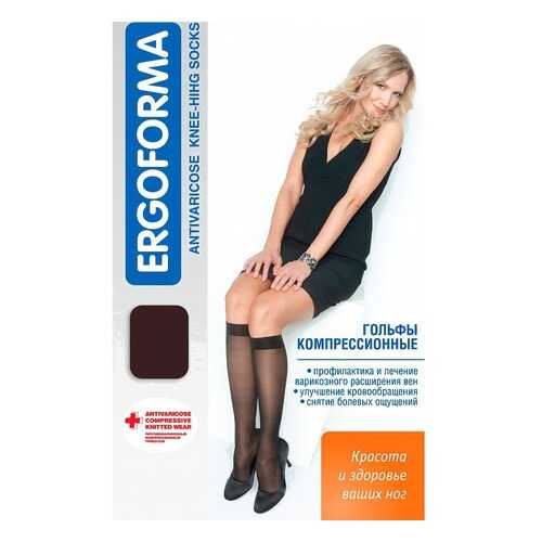 Компрессионные гольфы женские (2 класс, 23-32 мм. рт. ст.), №1, черные Ergoforma в Горздрав