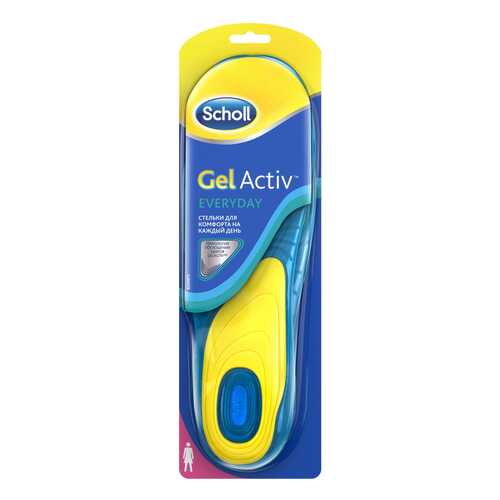 Стельки для обуви Scholl gelactiv everyday для женщин р.35-40 в Горздрав