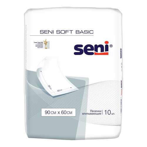 Пеленки SENI Soft Basic 90 x 60 см B010-J03 10 шт. в Горздрав