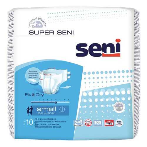Подгузники для взрослых Super Seni Air Small 55-80 см 10 шт. в Горздрав
