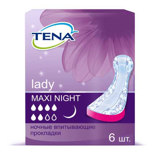Прокладки Tena Lady Maxi Night 760913 6 шт в Горздрав