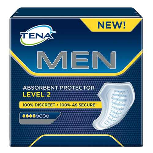 Урологические прокладки для мужчин, 10 шт. Tena Men Level 2 в Горздрав