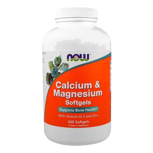 Кальций NOW Calcium&Magnesium 240 капс. в Горздрав
