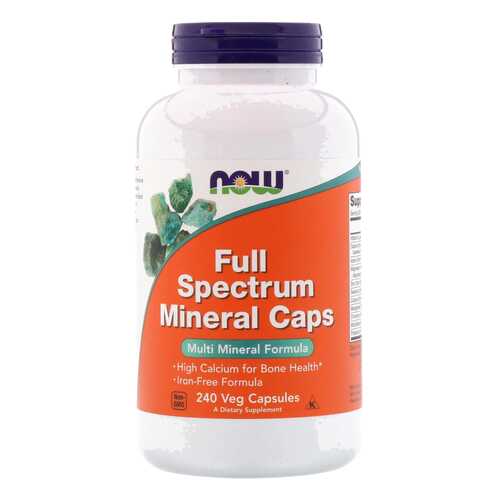 Минеральный комплекс NOW Full Spectrum Mineral Caps 240 капс. без вкуса в Горздрав