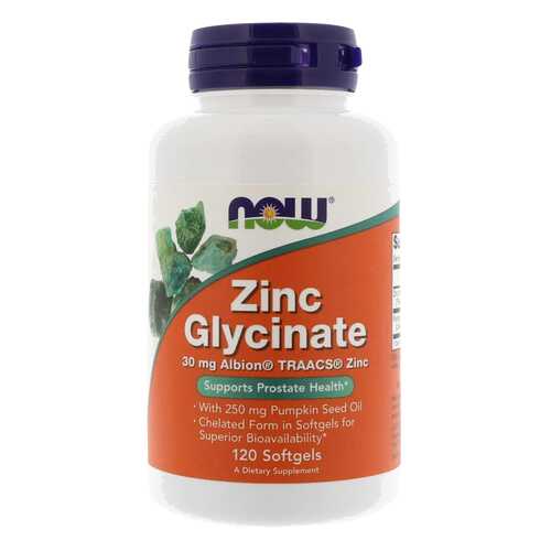 Zinc Glycinate Now капсулы 30 мг 120 шт. в Горздрав