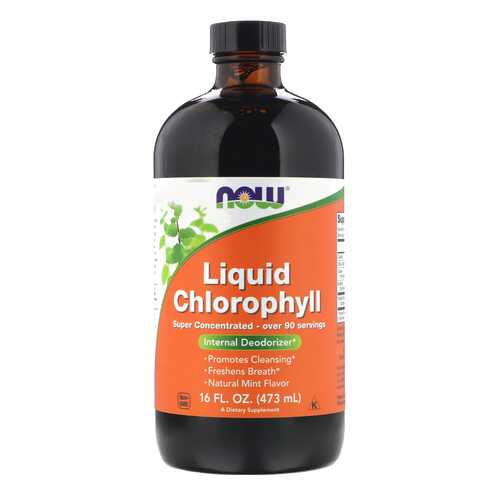 Добавка для здоровья NOW Liquid Chlorophyll 473 мл мята в Горздрав