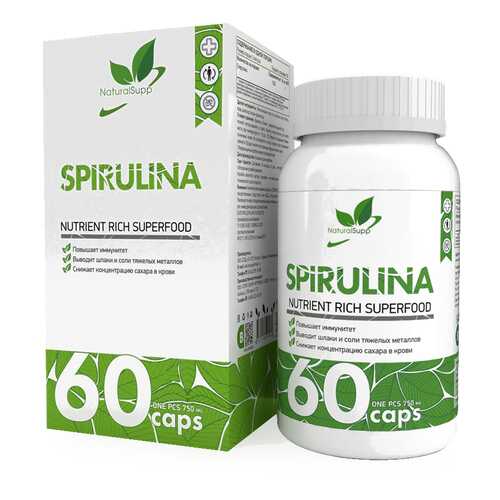 Добавка Спирулина NATURALSUPP Spirulina капсулы 60 шт. в Горздрав