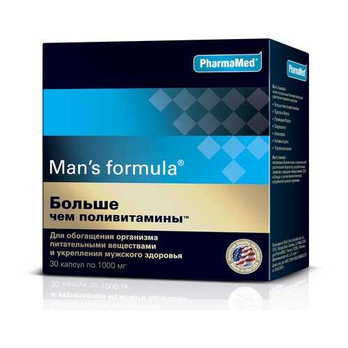PharmaMed Man's formula Больше чем поливитамины, 30 капс в Горздрав