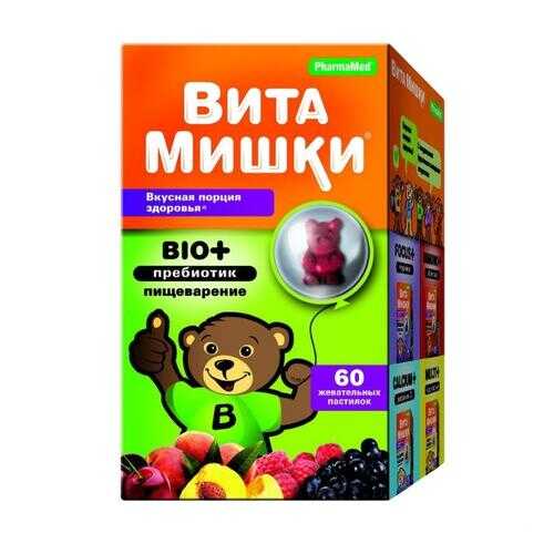 ВитаМишки Био+ Пребиотик паст.жев. 60 шт. в Горздрав