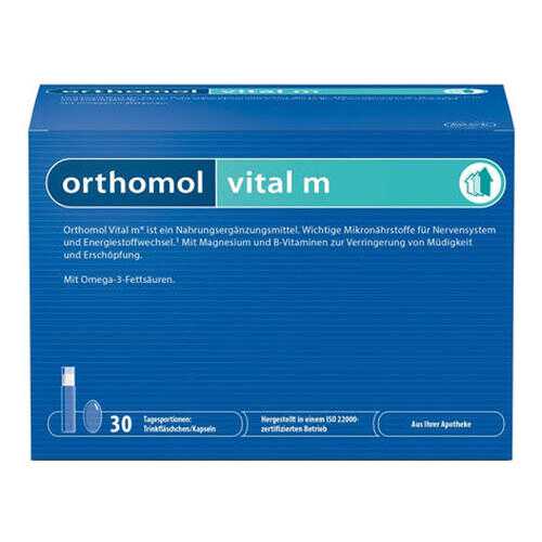Vital M Orthomol жидкость фл. 20 мл + капсулы 800 мг + капсулы 700 мг 30 шт. в Горздрав
