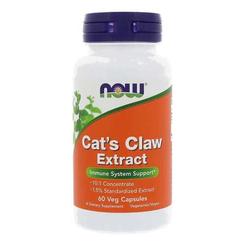 Cat's Claw Extract (экстракт кошачьего когтя), 60 вегетарианских капсул, NOW в Горздрав