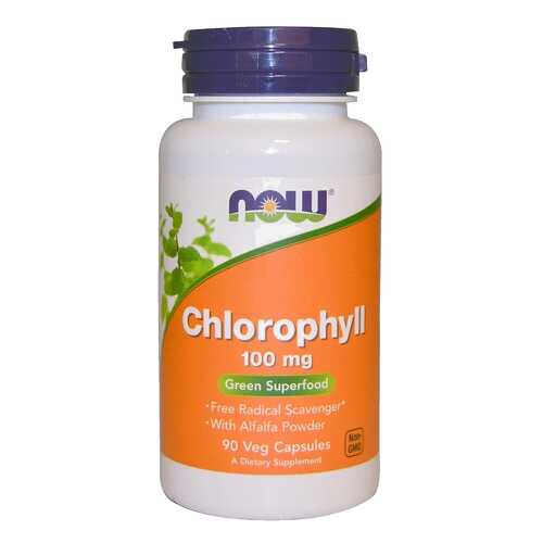 Добавка для здоровья NOW Chlorophyll 90 капс. натуральный в Горздрав