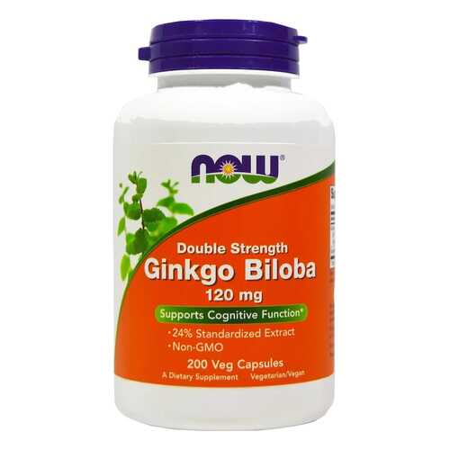 Добавка для здоровья NOW Double Strength Ginkgo Biloba 200 капсул в Горздрав