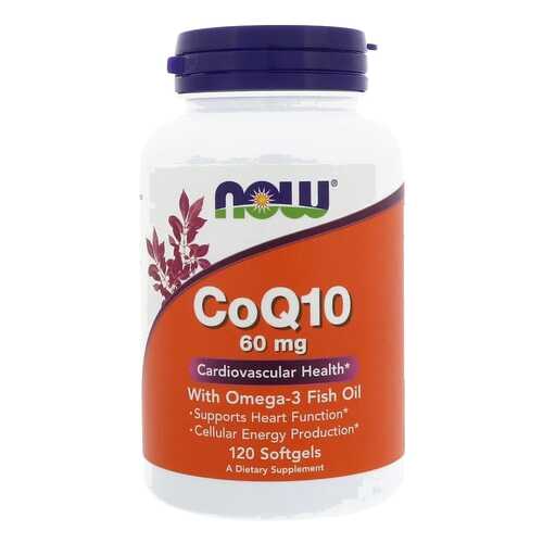 Коэнзим NOW CoQ10 60 mg + Omega-3 120 капс. в Горздрав