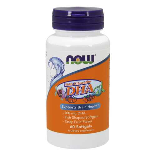 Omega 3 NOW Kid's Chewable Dha 60 капс. в Горздрав