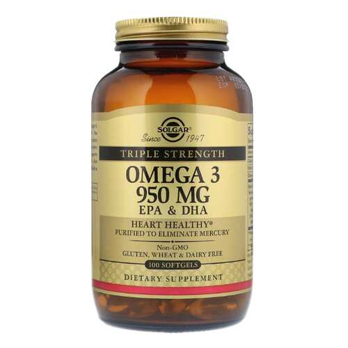 Omega-3 Solgar Epa&Dha Triple Strength 100 капс. в Горздрав