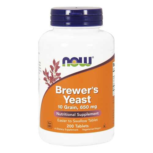 Витамин B NOW Brewer's yeast 200 табл. в Горздрав